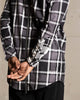 Saint Morta Patriot Long Sleeve Flannel Shirt Black/Grey