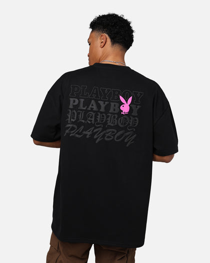 Playboy By Culture Kings Stacked T-Shirt Black