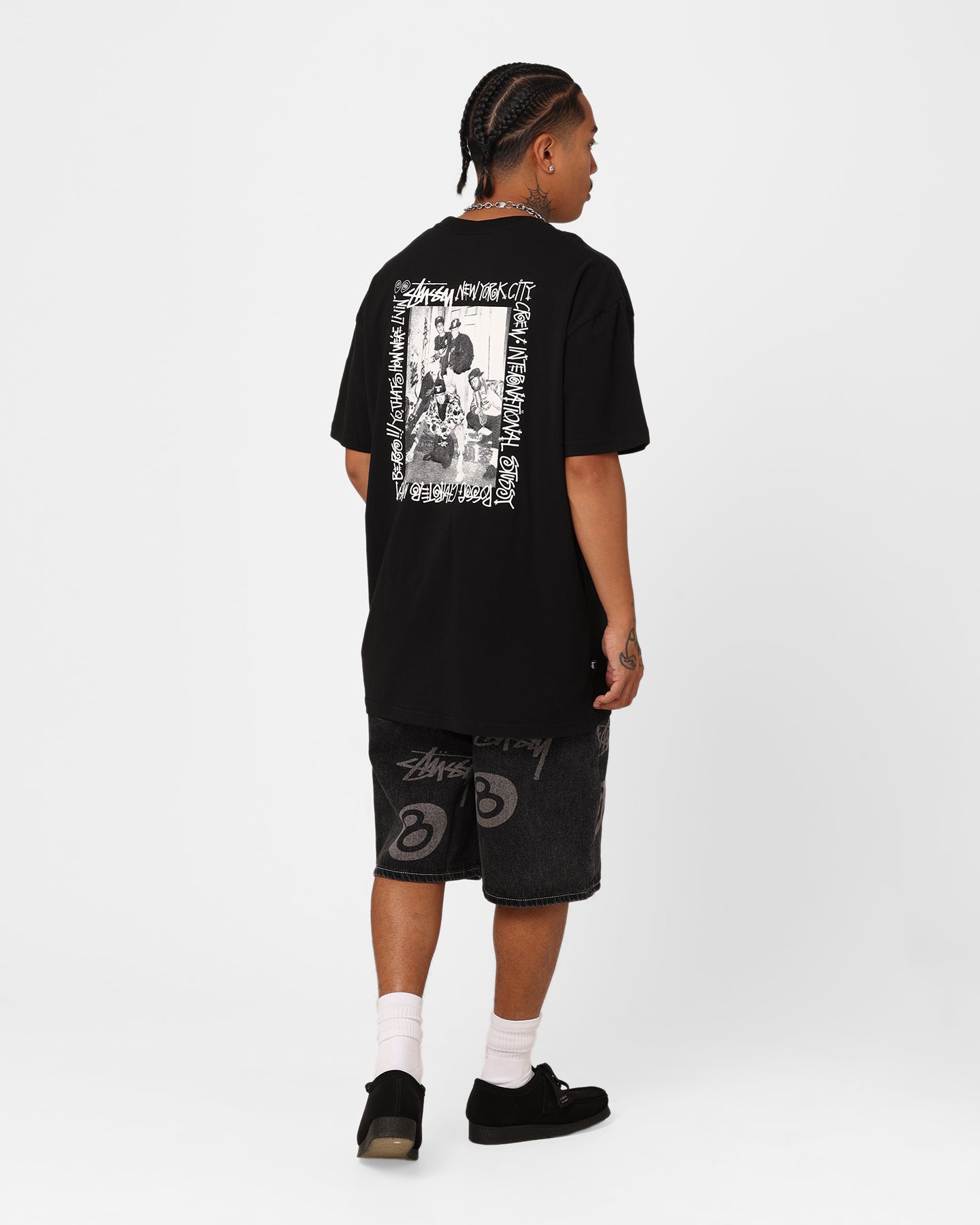 Stussy NYC Crew T-Shirt Black | Culture Kings NZ