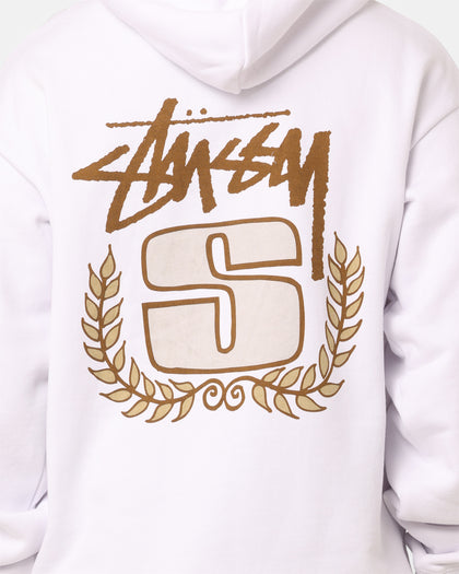 Stussy S Wreath Hoodie White