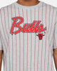 New Era Chicago Bulls Pinstripe T-Shirt Grey
