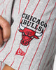 New Era Chicago Bulls Pinstripe T-Shirt Grey