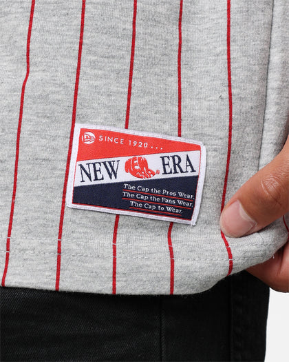 New Era Chicago Bulls Pinstripe T-Shirt Grey