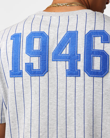 New Era Golden State Warriors Pinstripe T-Shirt Grey