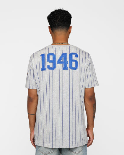 New Era Golden State Warriors Pinstripe T-Shirt Grey