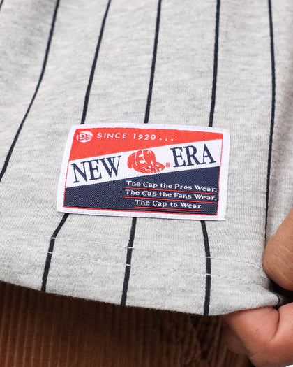 New Era Houston Astros Pinstripe T-Shirt Grey