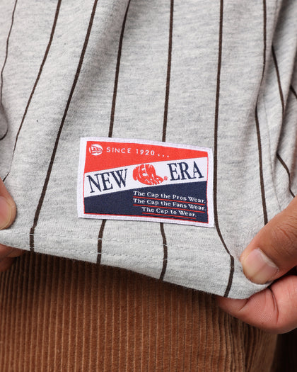 New Era San Diego Padres Pinstripe T-Shirt Grey
