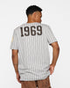New Era San Diego Padres Pinstripe T-Shirt Grey