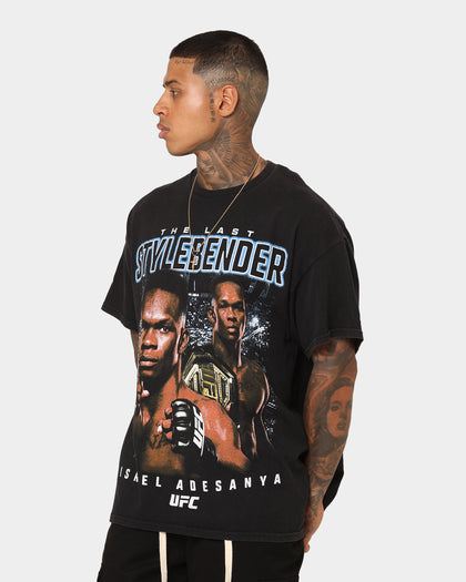 UFC By Goat Crew Israel Adesanya Stylebender Vintage T-Shirt Black Wash
