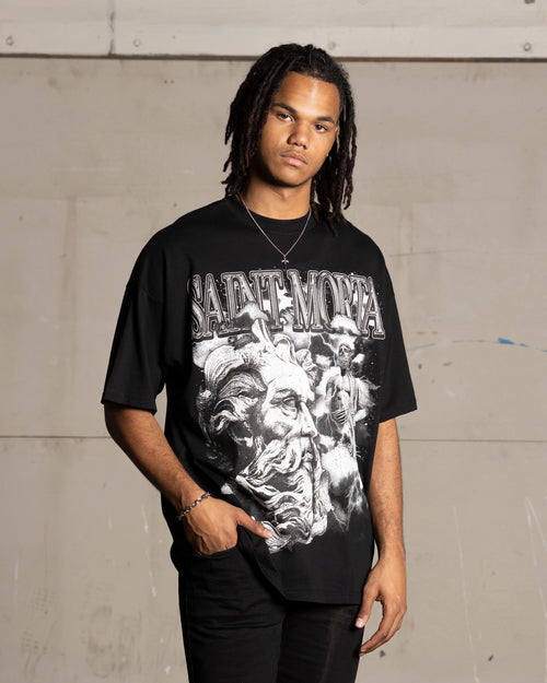 Saint Morta Zeus Boxy T-Shirt Black