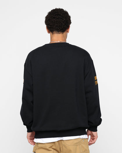 X-Large Hockey Crewneck Sweatshirt Black