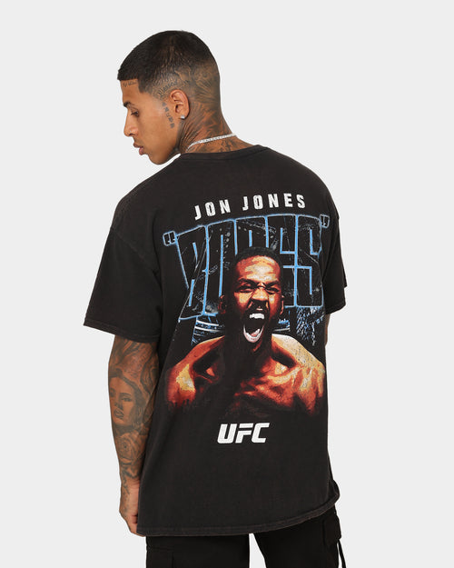UFC By Goat Crew Jon Jones Bones Vintage T-Shirt Black Wash