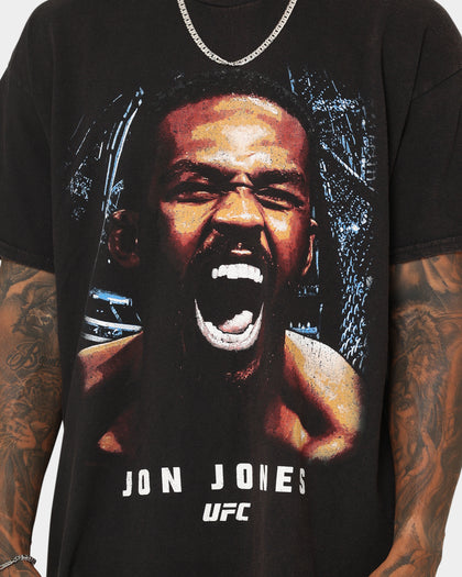 UFC By Goat Crew Jon Jones Bones Vintage T-Shirt Black Wash