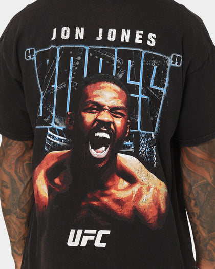 UFC By Goat Crew Jon Jones Bones Vintage T-Shirt Black Wash