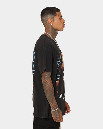 UFC By Goat Crew Jon Jones Bones Vintage T-Shirt Black Wash