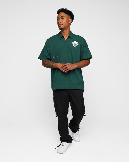 Students Golf Baker Cabana Shirt Green