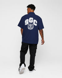 Students Golf Baker Cabana Shirt Navy