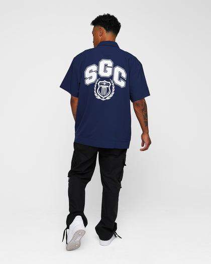 Students Golf Baker Cabana Shirt Navy