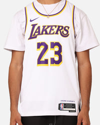 Nike Los Angeles Lakers Lebron James Dri-FIT Swingman Jersey White