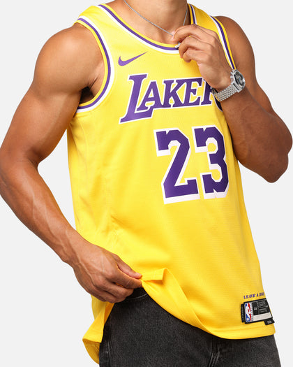 Nike Los Angeles Lakers Lebron James Dri-FIT Swingman Jersey Amarillo