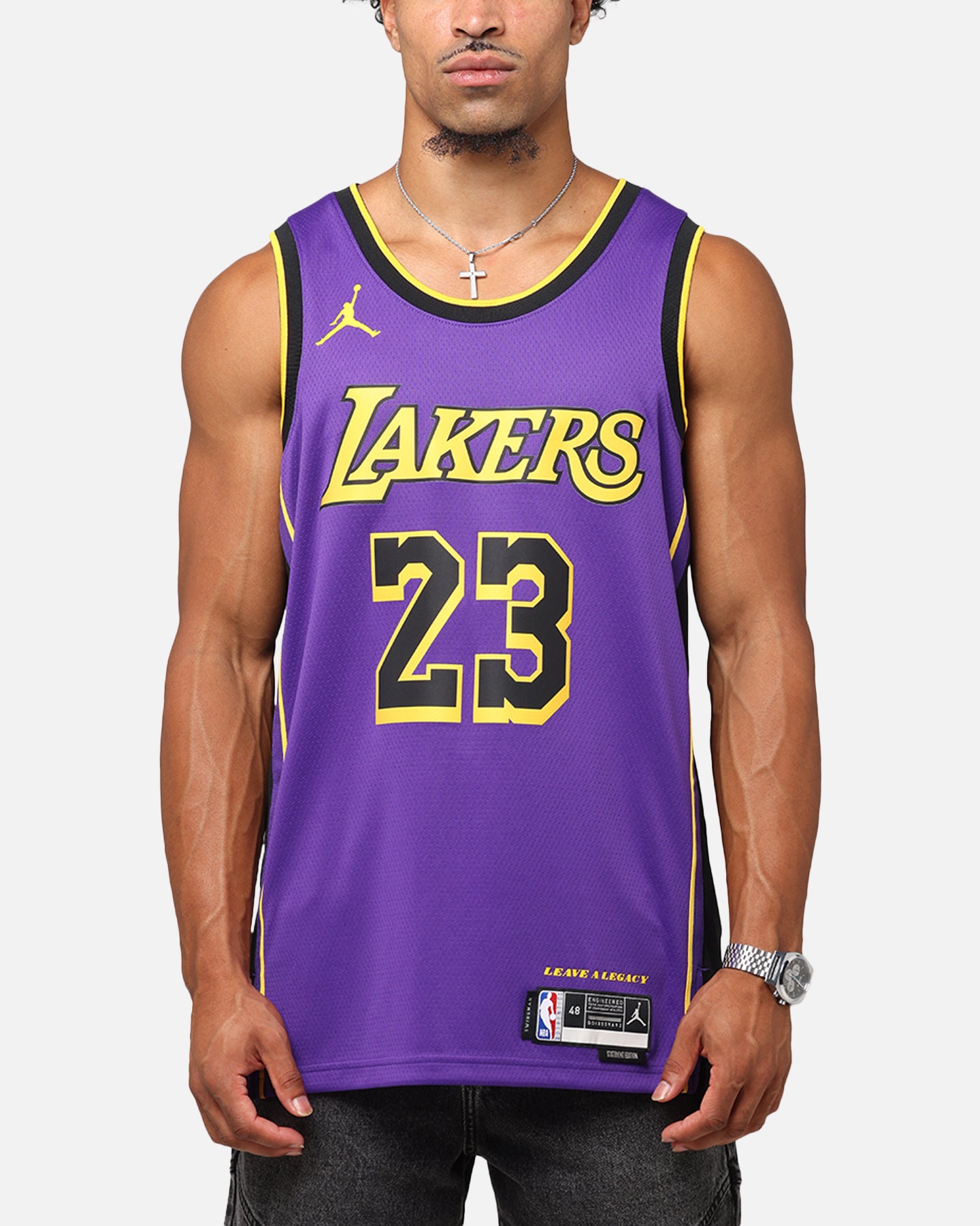 Nike Los Angeles Lakers Lebron James Dri-FIT Swingman Jersey Field