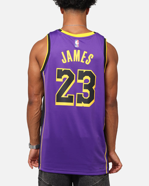 Nike Los Angeles Lakers Lebron James Dri-FIT Swingman Jersey Field Purple
