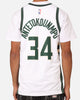 Nike Milwaukee Bucks Giannis Antetokounmpo Dri-FIT Swingman Jersey White