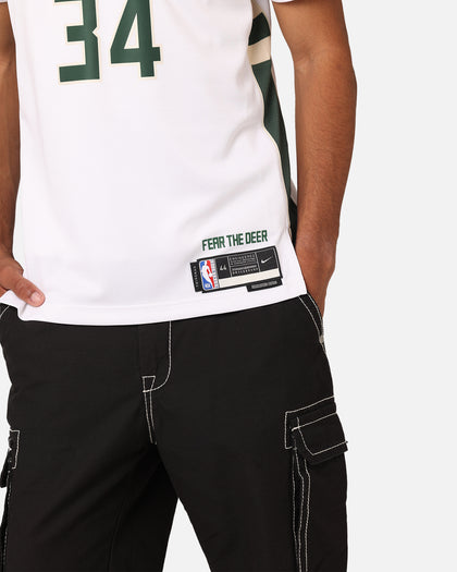 Nike Milwaukee Bucks Giannis Antetokounmpo Dri-FIT Swingman Jersey White