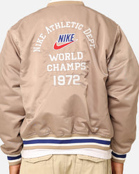 Nike Dugout Satin Jacket Khaki/Sail/Deep