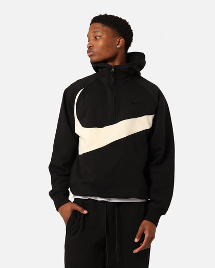 Nike Swoosh Fleece Half-Zip Hoodie Black/Coconut Milk