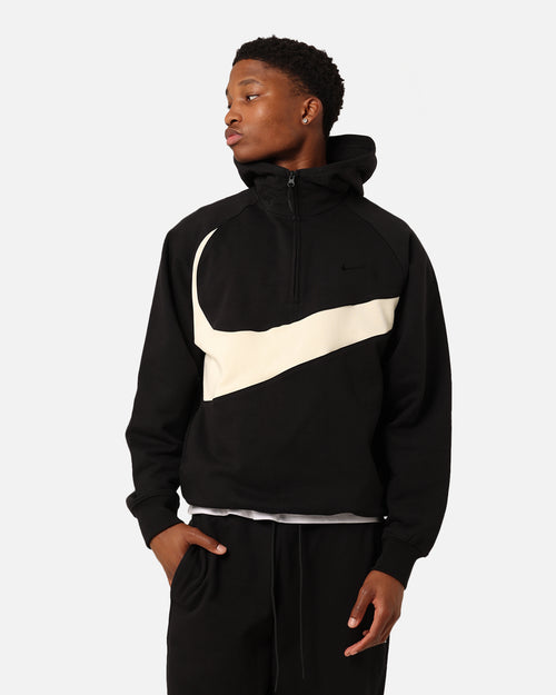 Nike Swoosh Fleece Half-Zip Hoodie Black/Coconut Milk