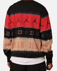 Jordan Essentials Holiday Fleece Crewneck Gym Red/Black
