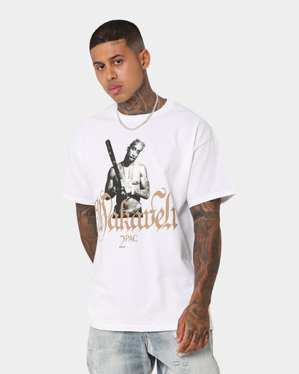 Tupac Machavelli Photo T-Shirt White