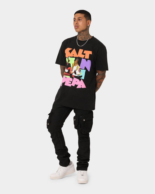 Salt N Pepa Retro Vintage T-Shirt Washed Black