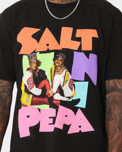 Salt N Pepa Retro Vintage T-Shirt Washed Black