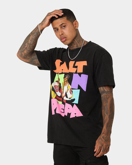 Salt N Pepa Retro Vintage T-Shirt Washed Black