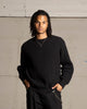Saint Morta Oversized Waffle Crewneck Black