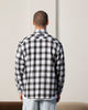 Carre Elevated Long Sleeve Button Up Shirt Black Plaid
