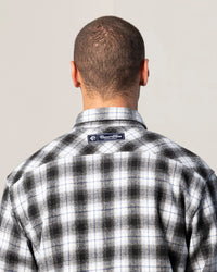 Carre Elevated Long Sleeve Button Up Shirt Black Plaid