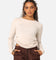 Nike Women's Sportswear Essential Ribbed Long Sleeve Mod Crop Top Light Orewood Brown/Sail