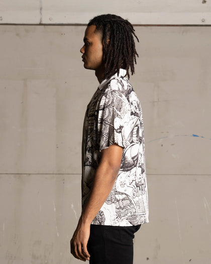Saint Morta Babylon Short Sleeve Shirt Black/White