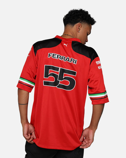 Puma X Scuderia Ferrari Carlos Sainz American Football Jersey Rosso Corsa