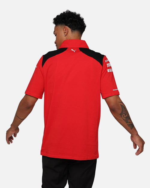 Puma X Scuderia Ferrari Team Polo Shirt Rosso Corsa