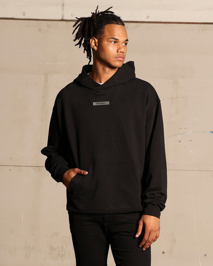 Saint Morta Monogram Boxy Hoodie Black