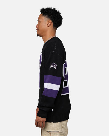 Carré Gridiron Knitted Sweater Black/Purple/White
