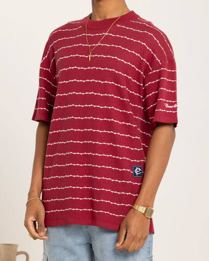 Carre Thorny Oversized T-Shirt Maroon