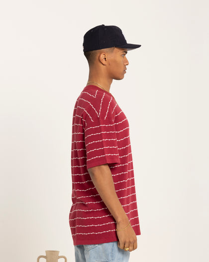 Carre Thorny Oversized T-Shirt Maroon