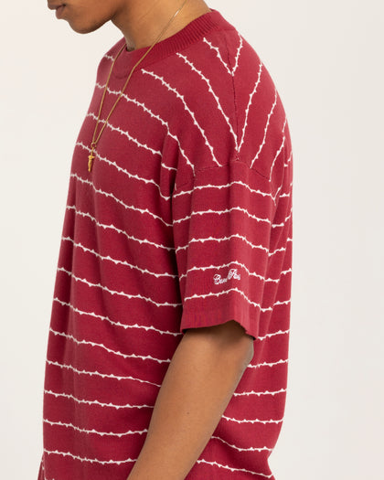 Carre Thorny Oversized T-Shirt Maroon