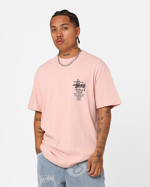 Stussy Solid World Tour LCB T-Shirt Washed Pink