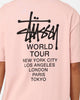 Stussy Solid World Tour LCB T-Shirt Washed Pink